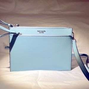 Beautiful Kate Spade Bag, never worn, leather, in color ‘morning sky’